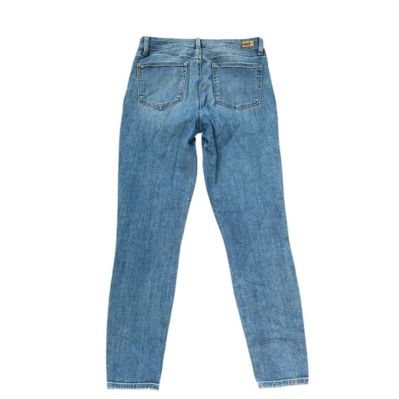 PAIGE Hoxton Ankle Jeans Women’s Size 30 Light Wash Stretch Skinny Classic - Picture 2 of 5